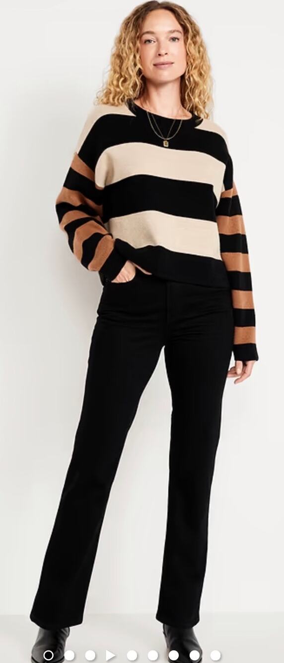 Old Navy Extra High Rise Straight Snatched black Jack Jeans, size 10, NWT
